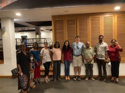 Dinner outing with the team