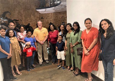 Dinner outing with the team