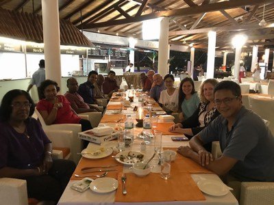 Dinner outing with the team