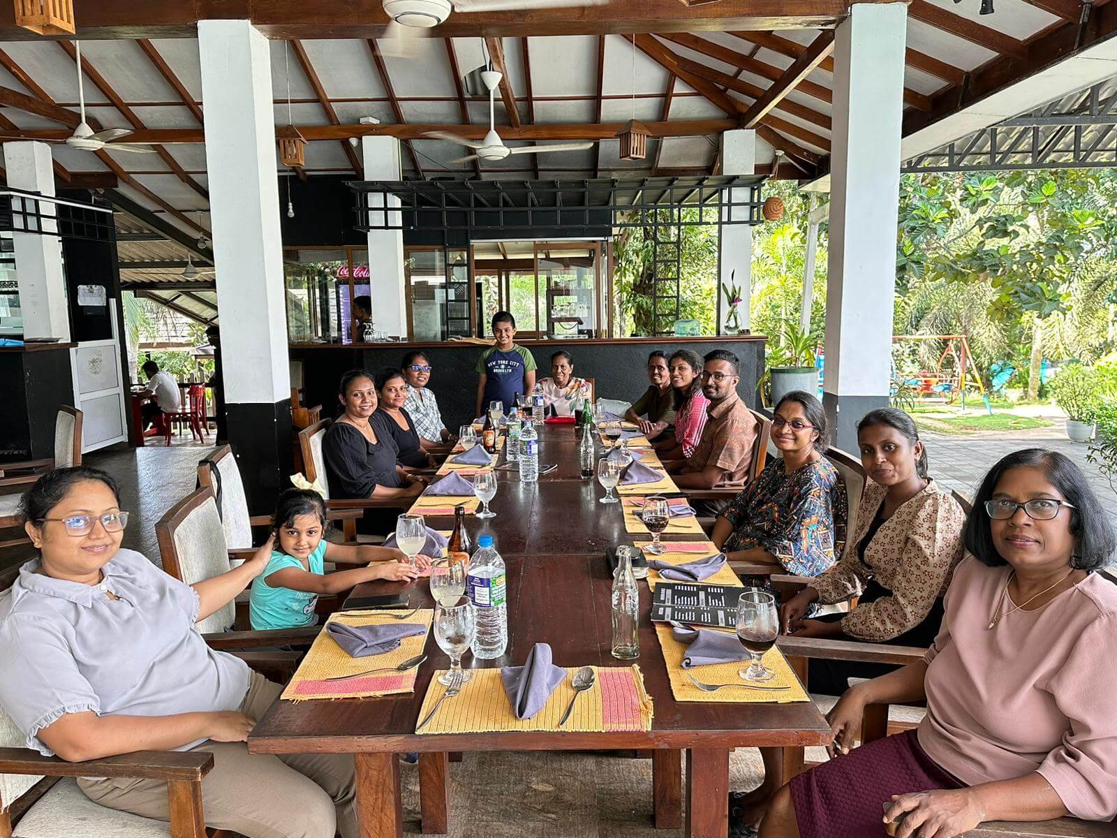 Dinner outing with the team