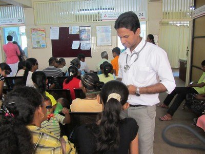 Collecting samples and data by the Research Assistants